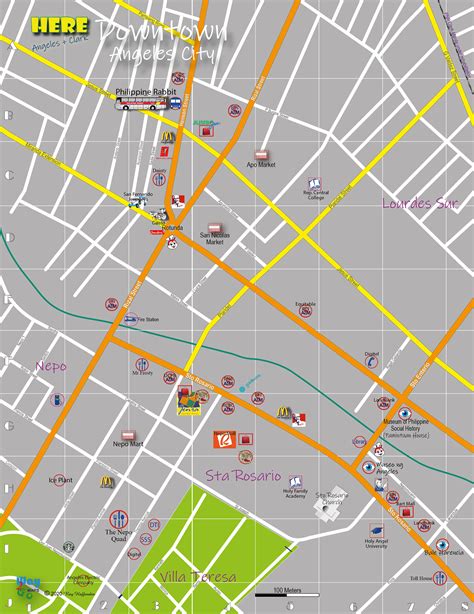 angeles city map|Angeles Map .